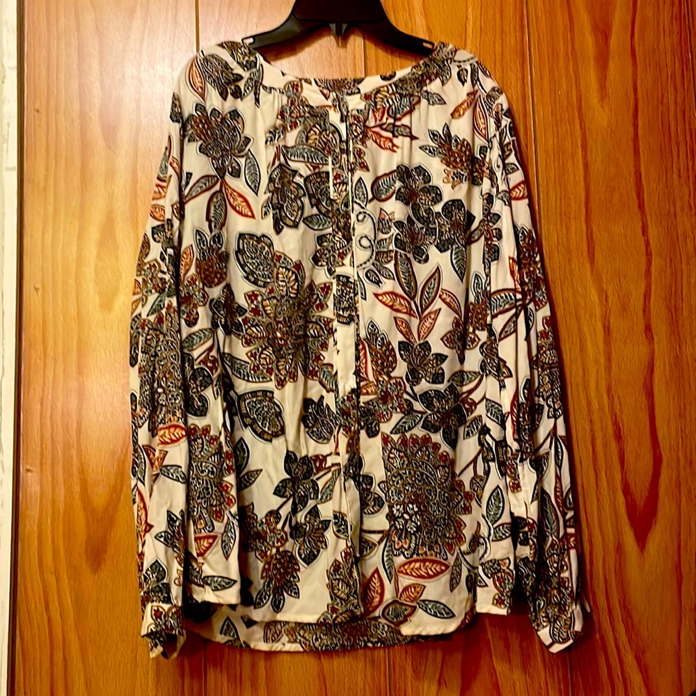 Cj banks long sleeve dressy button up